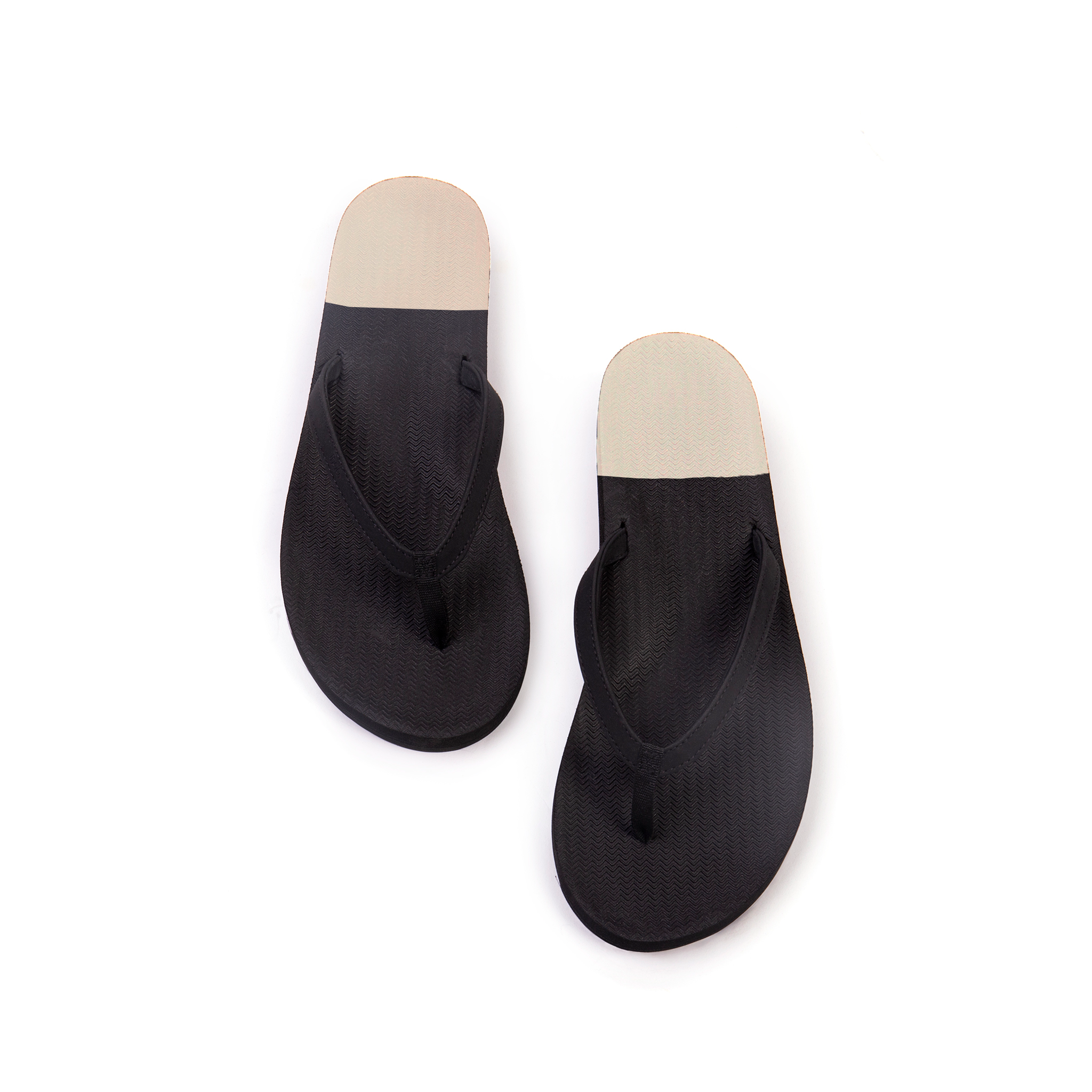 Womens Flip Flops - Black/Granite