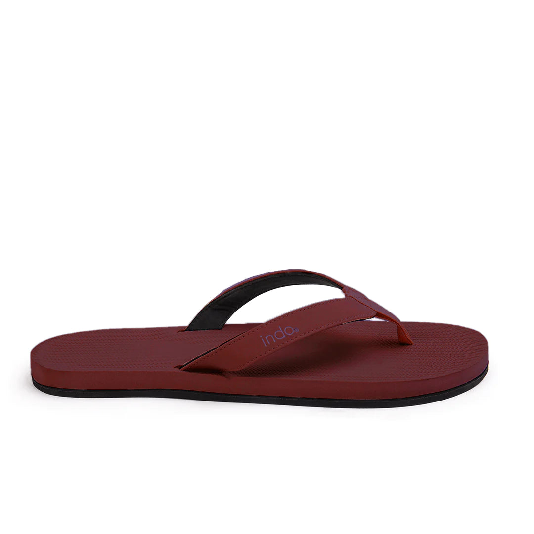 Men’s Flip Flops - Burgundy