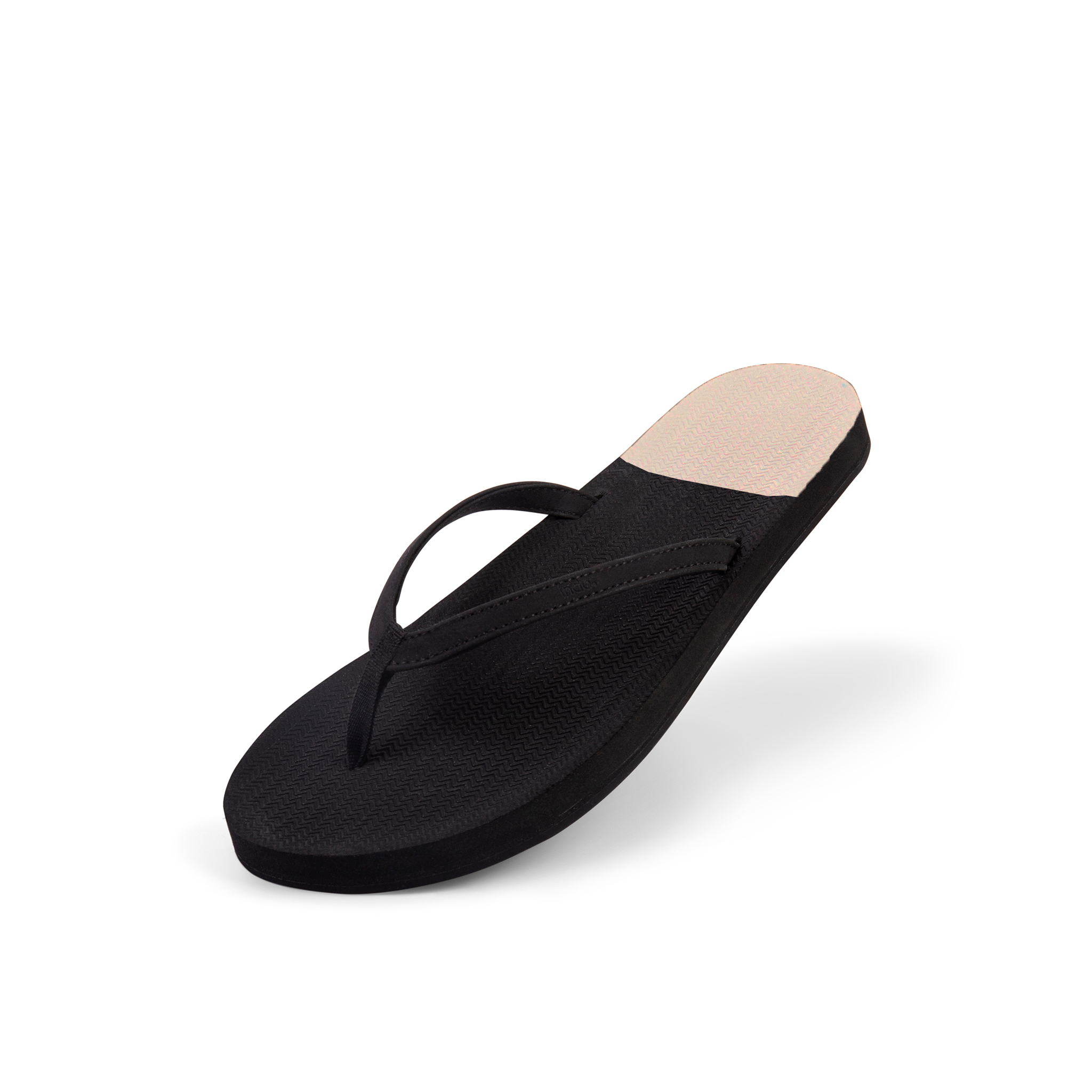 Womens Flip Flops - Black/Granite