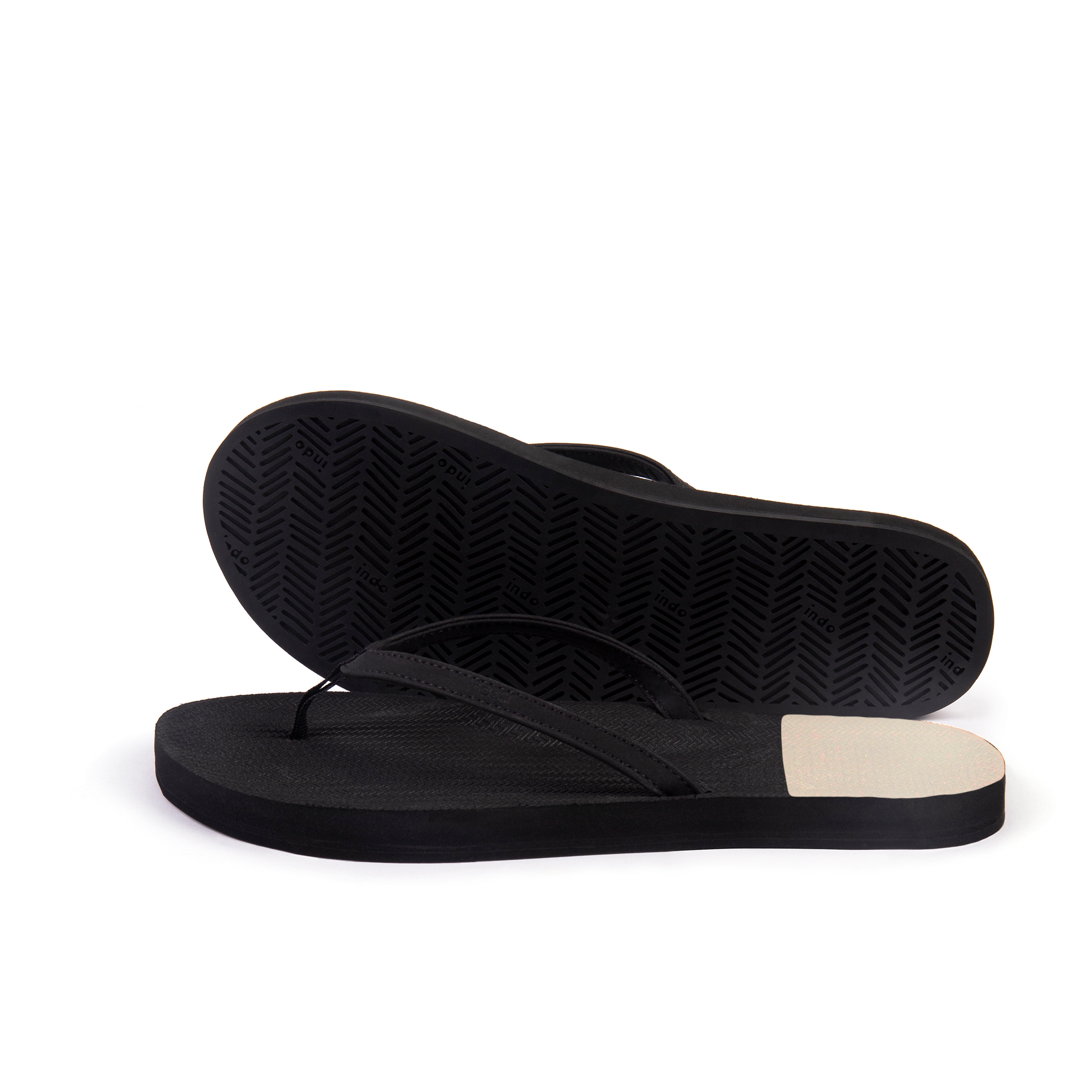 Womens Flip Flops - Black/Granite