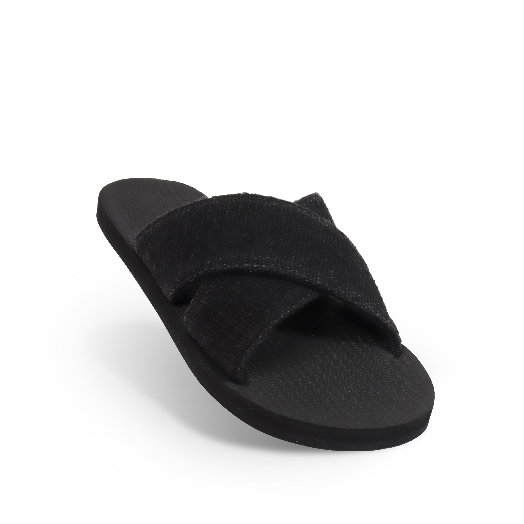 Men’s Cross Recycled Pable Straps - Black