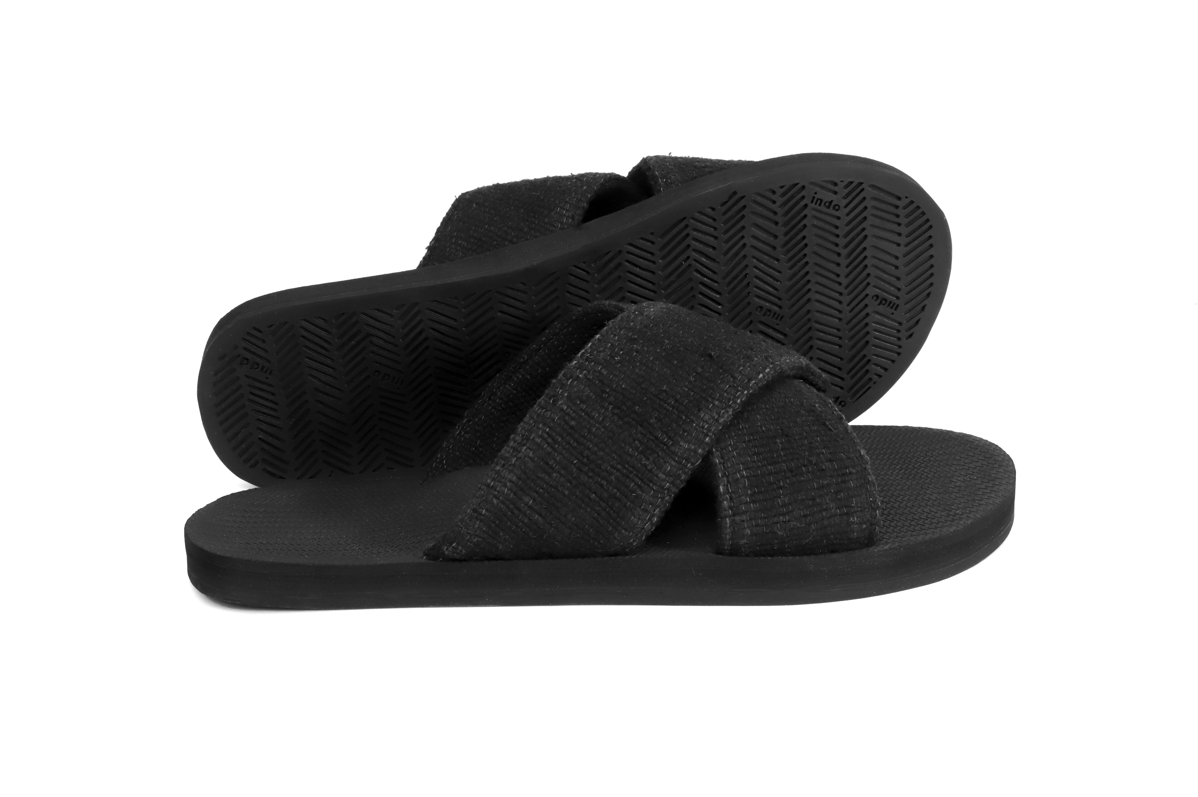 Men’s Cross Recycled Pable Straps - Black